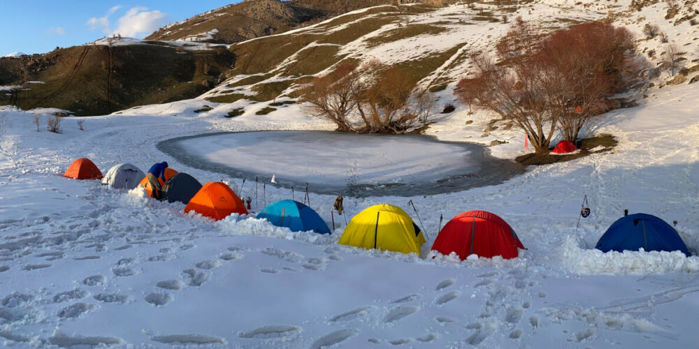 Auch im Winter mach Camping Spaß.