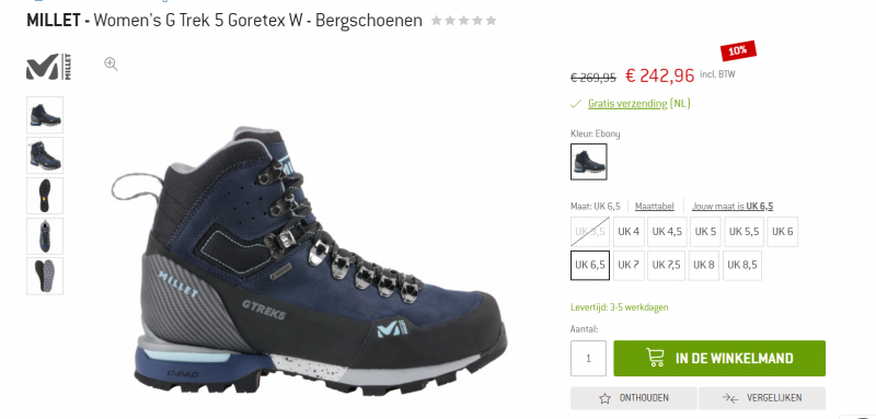 taal inrichting Doodskaak Millet G Trek 5 GORE-TEX W - Bergschoenen Dames | Gratis verzending |  Bergfreunde.nl