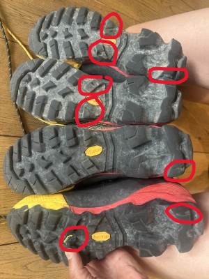 Noppen breken af! Foto 1 van Martien bij La Sportiva - Aequilibrium ST GTX - Bergschoenen