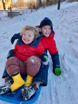 Foto 1 van Marian bij Trollkids - Kid's Fjell Softshell Pant - Softshellbroek